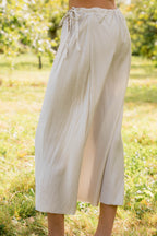 sale bias cut skirt short silk cotton satin