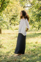 sale bias cut long skirt silk cotton satin