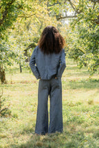 big stan jacket linen denim