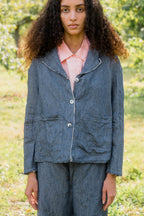 big stan jacket linen denim