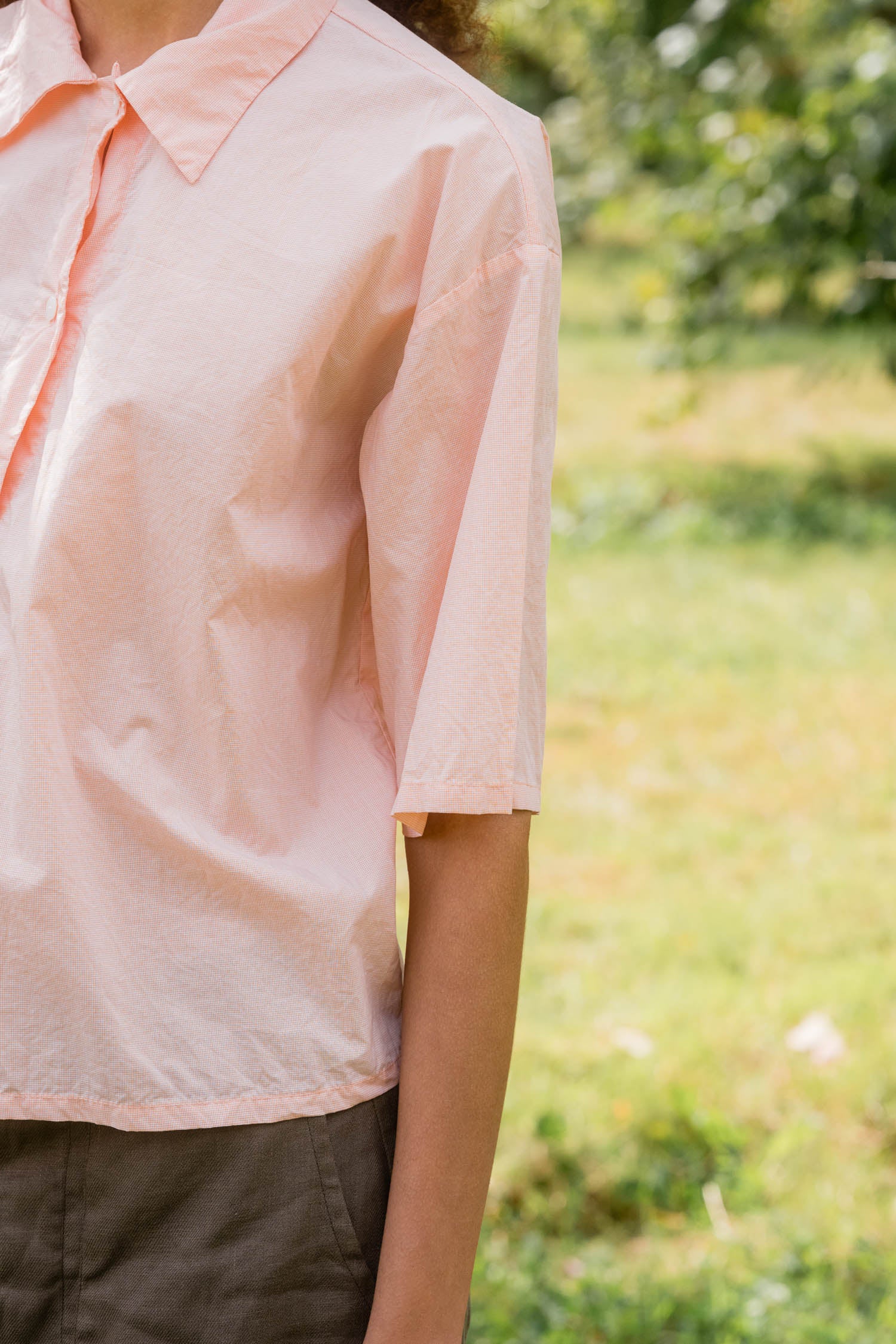 sale clean new shirt cotton tiny check