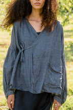 sale cloudy day jacket linen denim