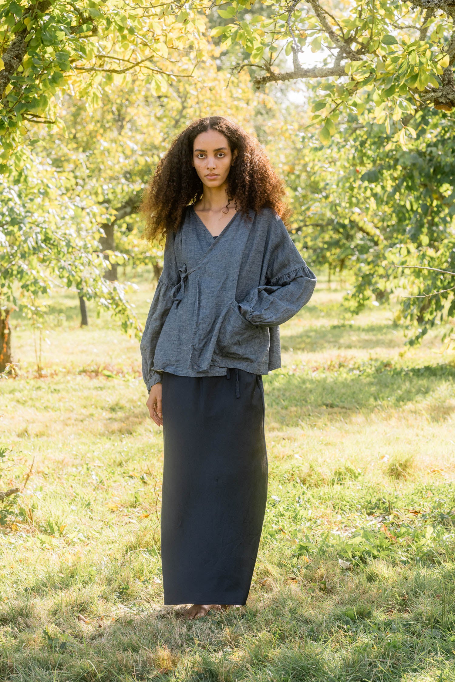 sale cloudy day jacket linen denim