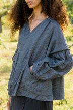 sale cloudy day jacket linen denim