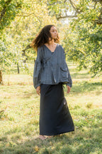 sale cloudy day jacket linen denim