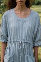 sale comfy pocket dress silk cotton satin