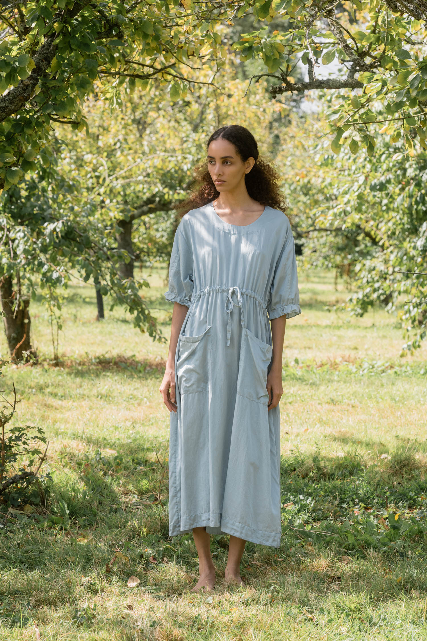 sale comfy pocket dress silk cotton satin