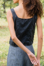 corset top silk cotton satin