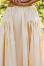 new frida skirt silk cotton satin