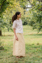 sale frill yoke blouse cotton voile