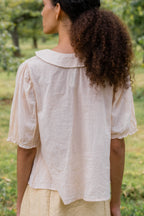 sale frill yoke blouse cotton voile