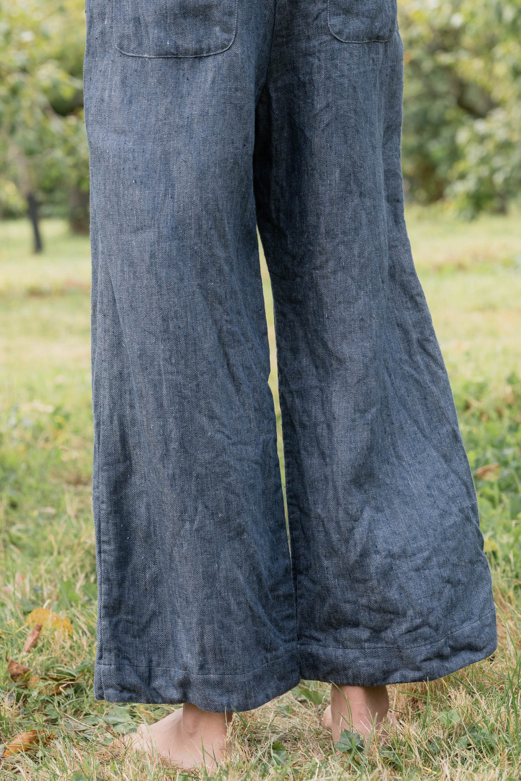 sale hem pants linen denim