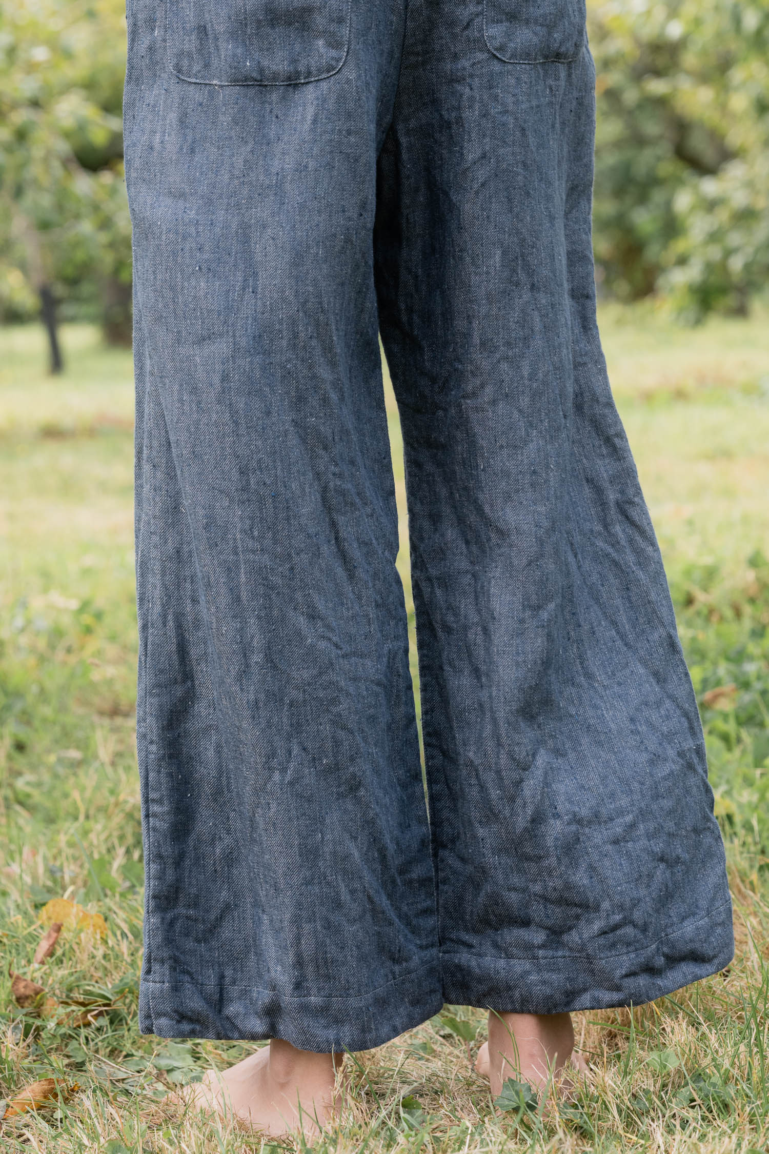 sale hem pants linen denim