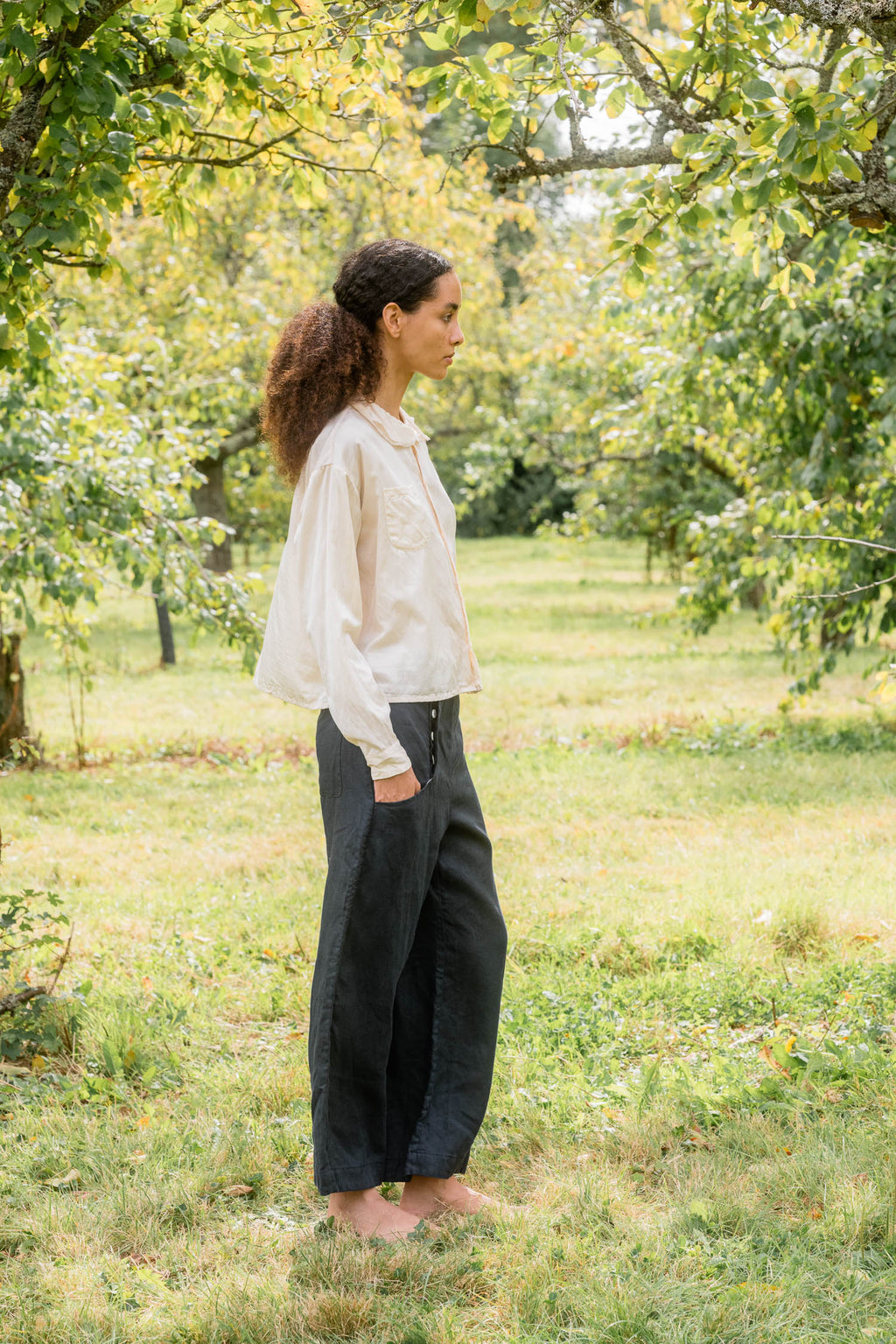 sale hem pants linen twill