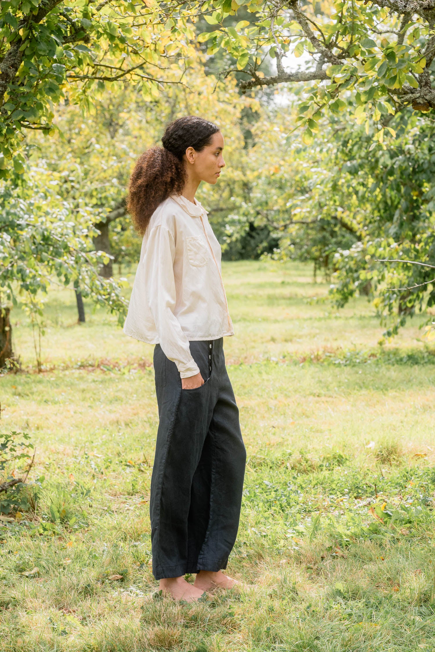 sale hem pants linen twill