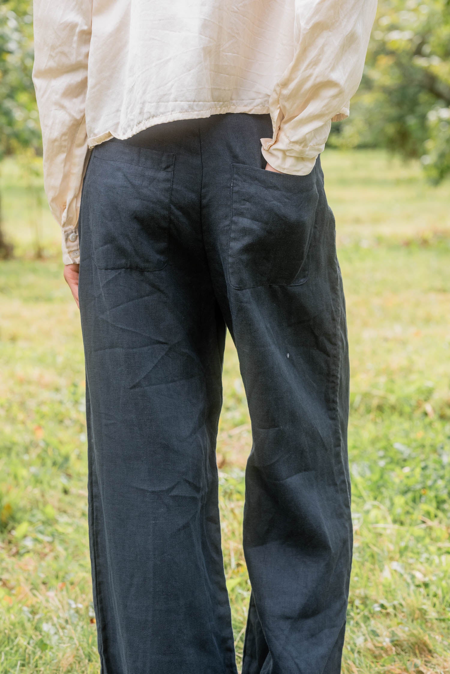 sale hem pants linen twill