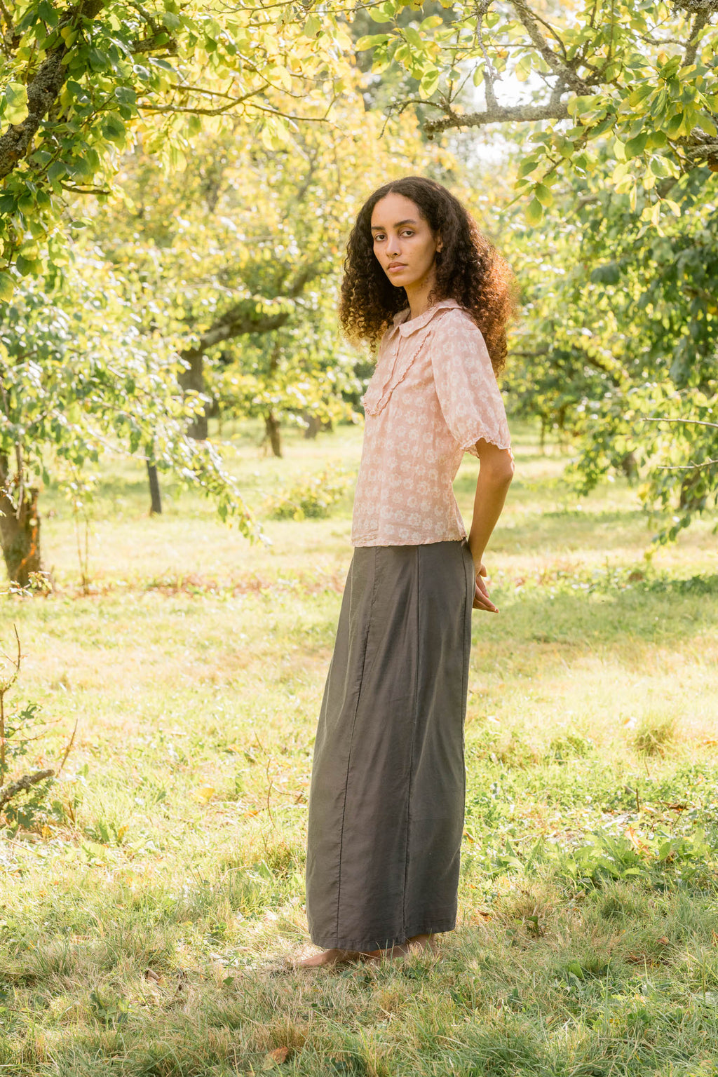 sale idle skirt long silk cotton satin