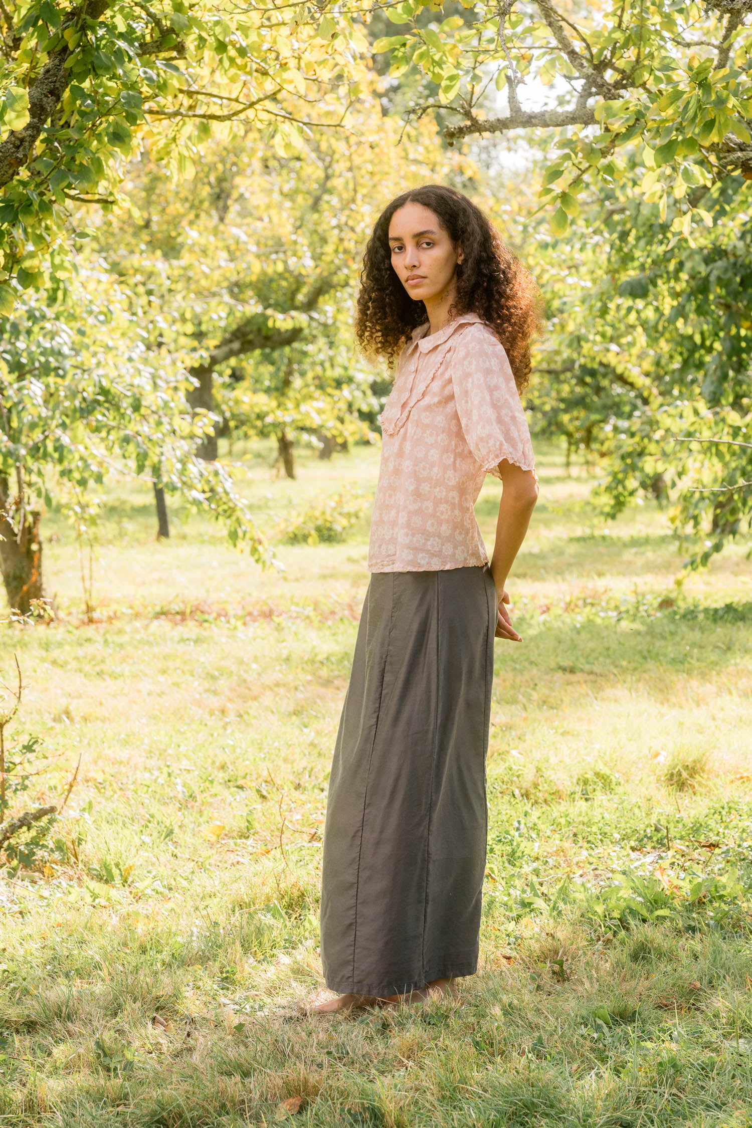 sale idle skirt long silk cotton satin