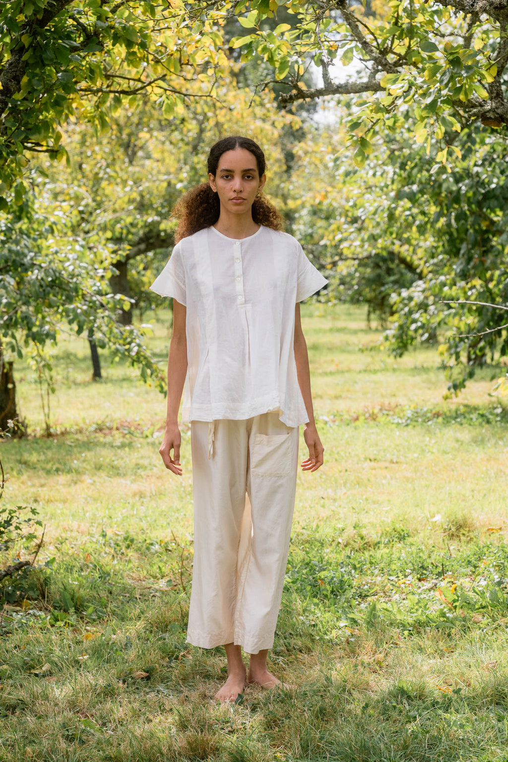 japan pants silk cotton satin