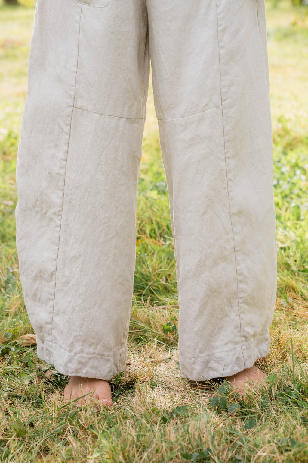 sale tailored line pants linen twill