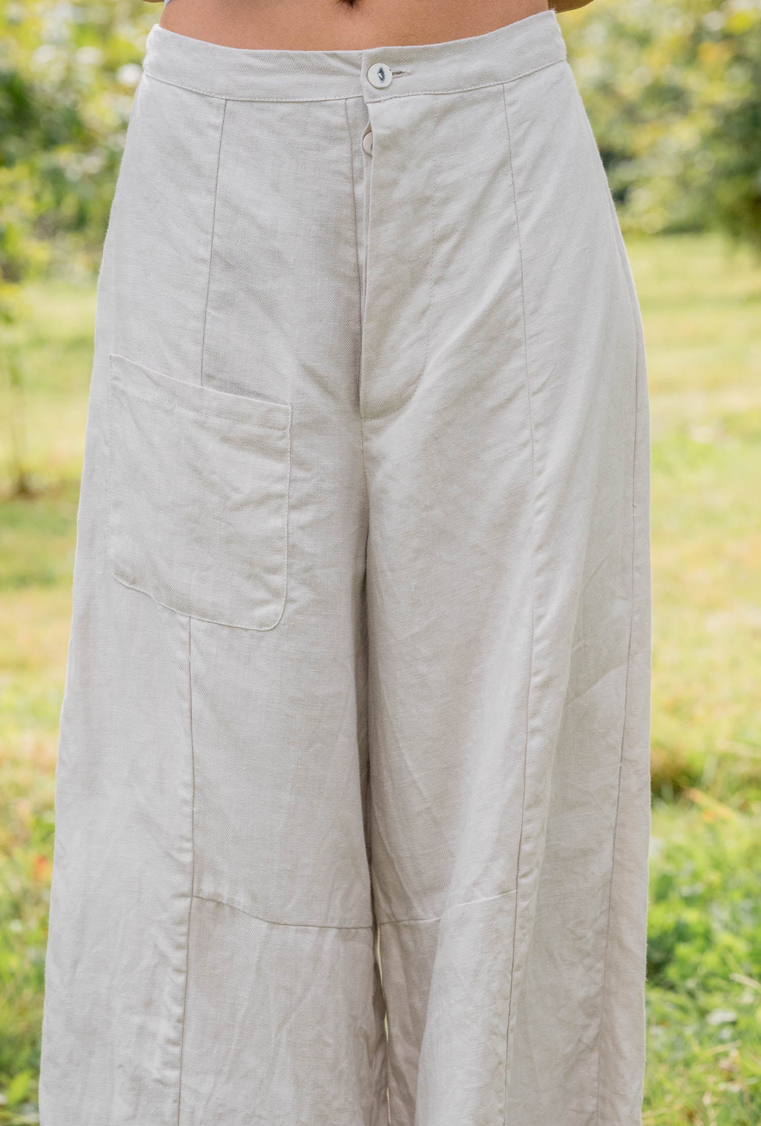 sale tailored line pants linen twill