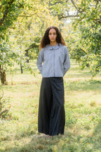 mud pants silk cotton satin