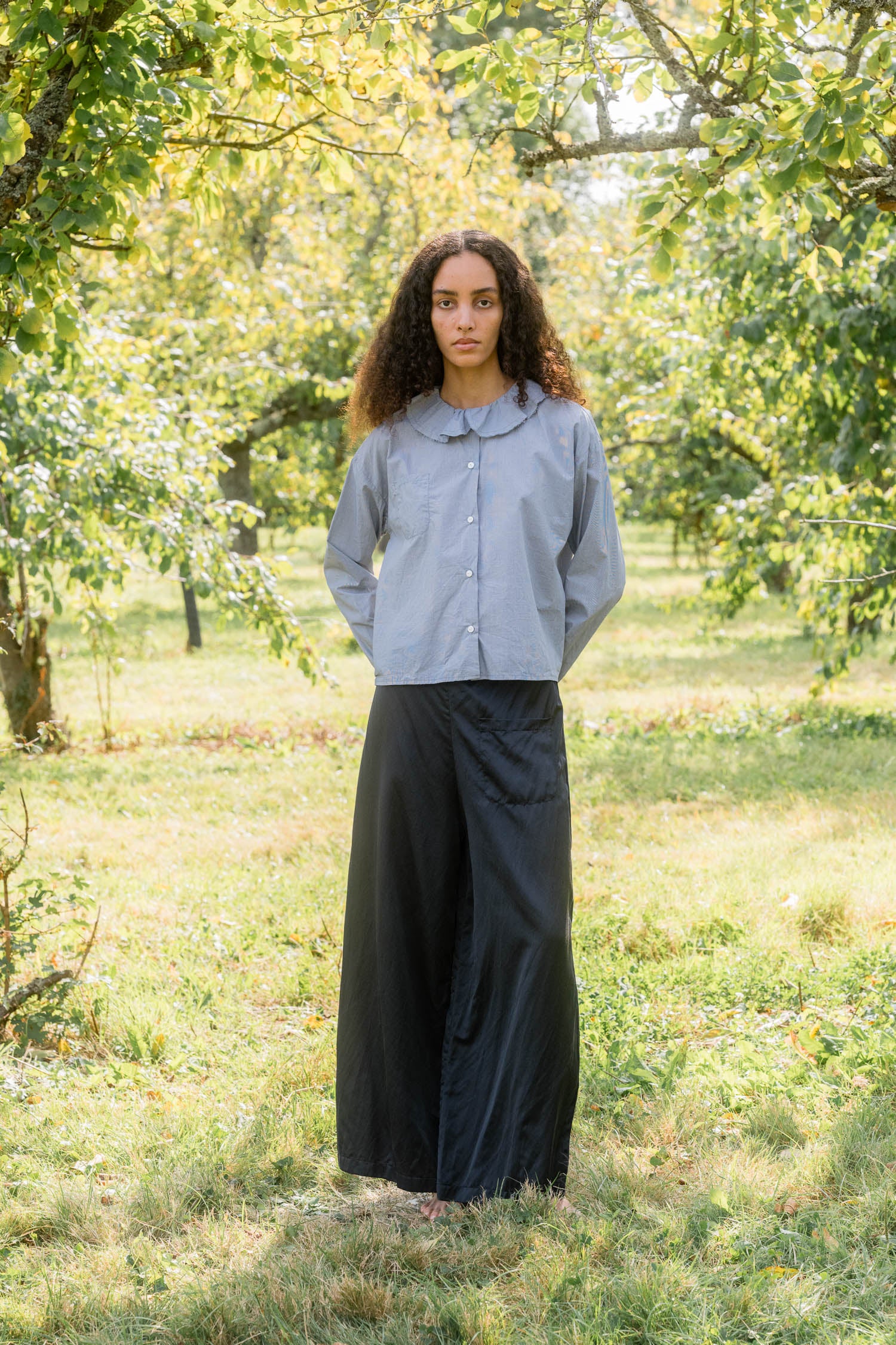 mud pants silk cotton satin