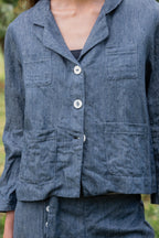 sale stanley jacket linen denim
