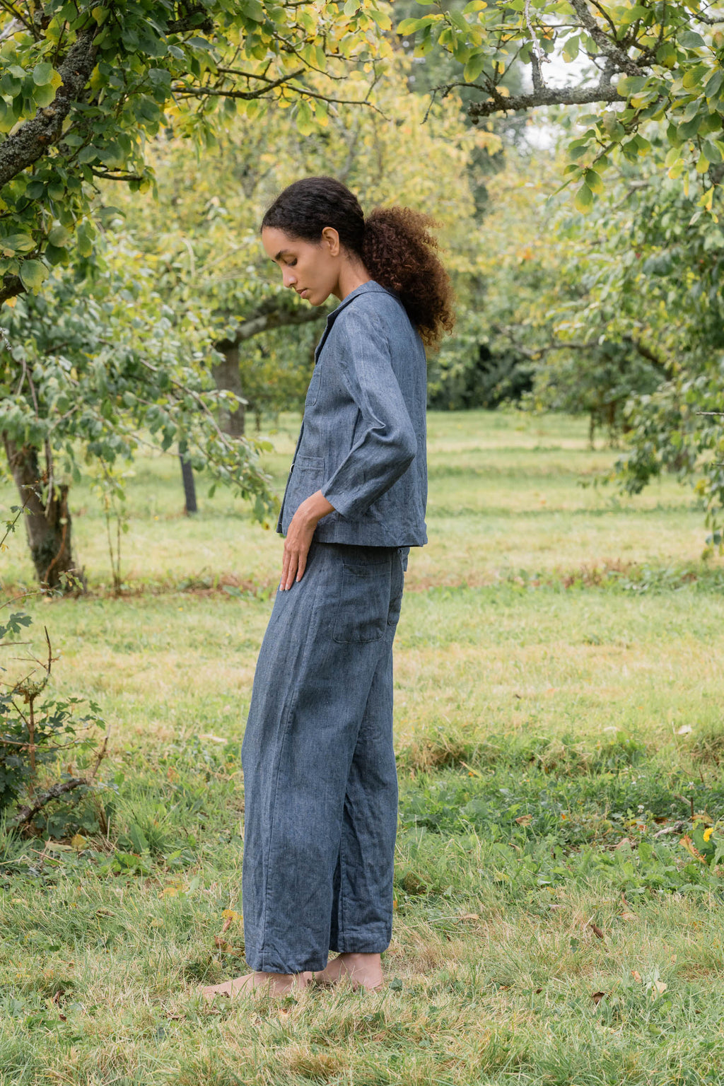 sale stanley jacket linen denim