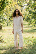 sale wide leg japan pants linen twill