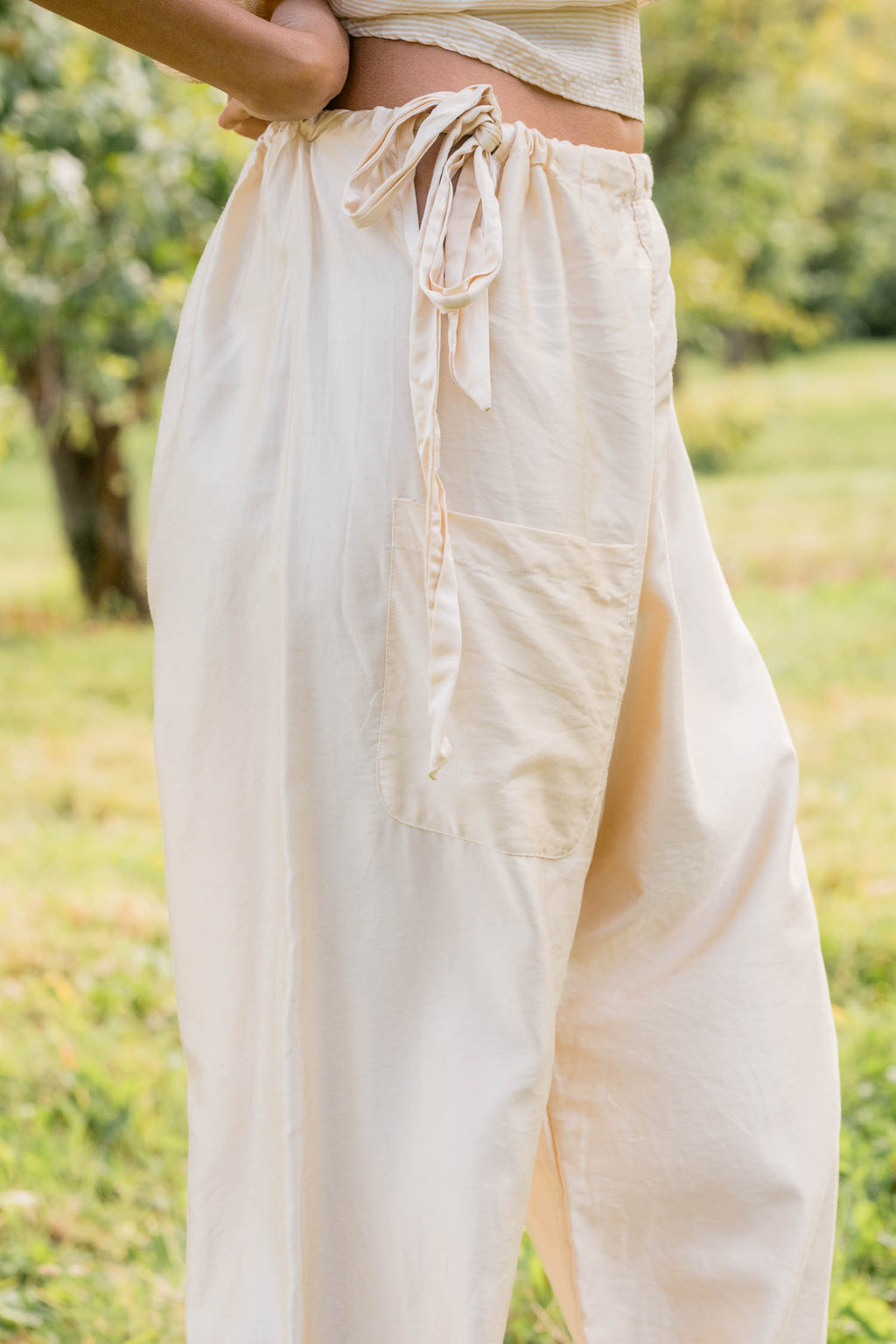sale wide leg japan pants silk cotton satin