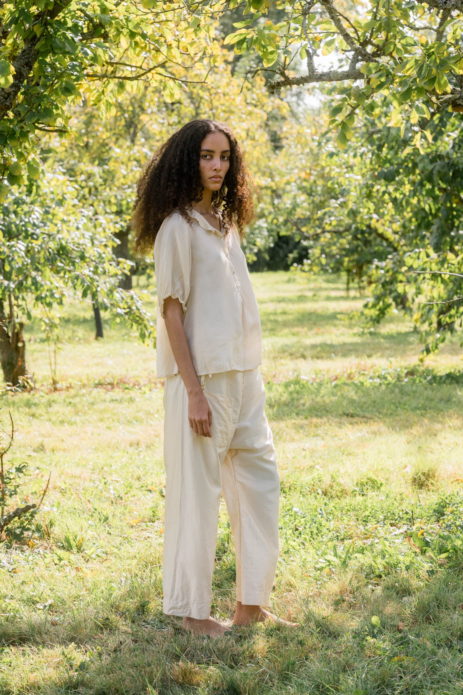 sale wide leg japan pants silk cotton satin