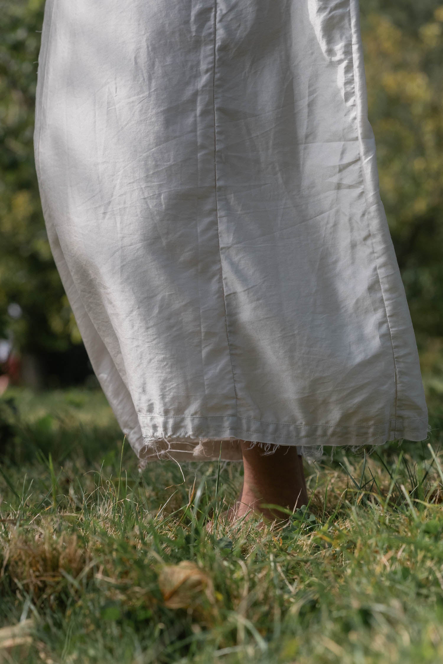 wide strap dress silk cotton satin