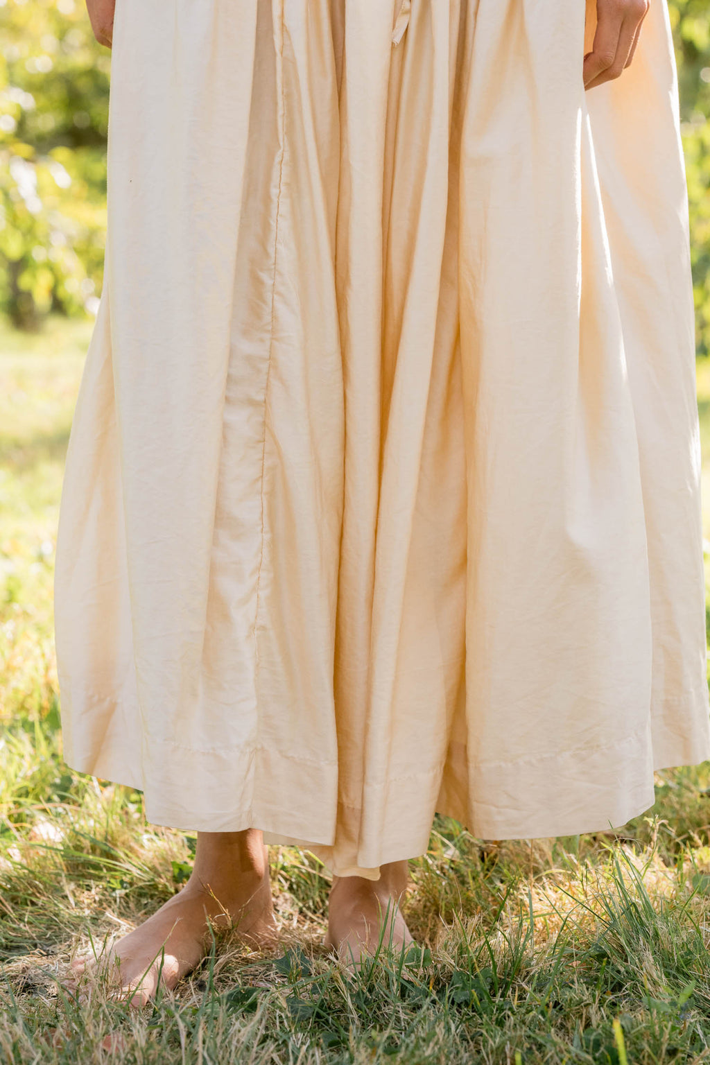 new frida skirt silk cotton satin