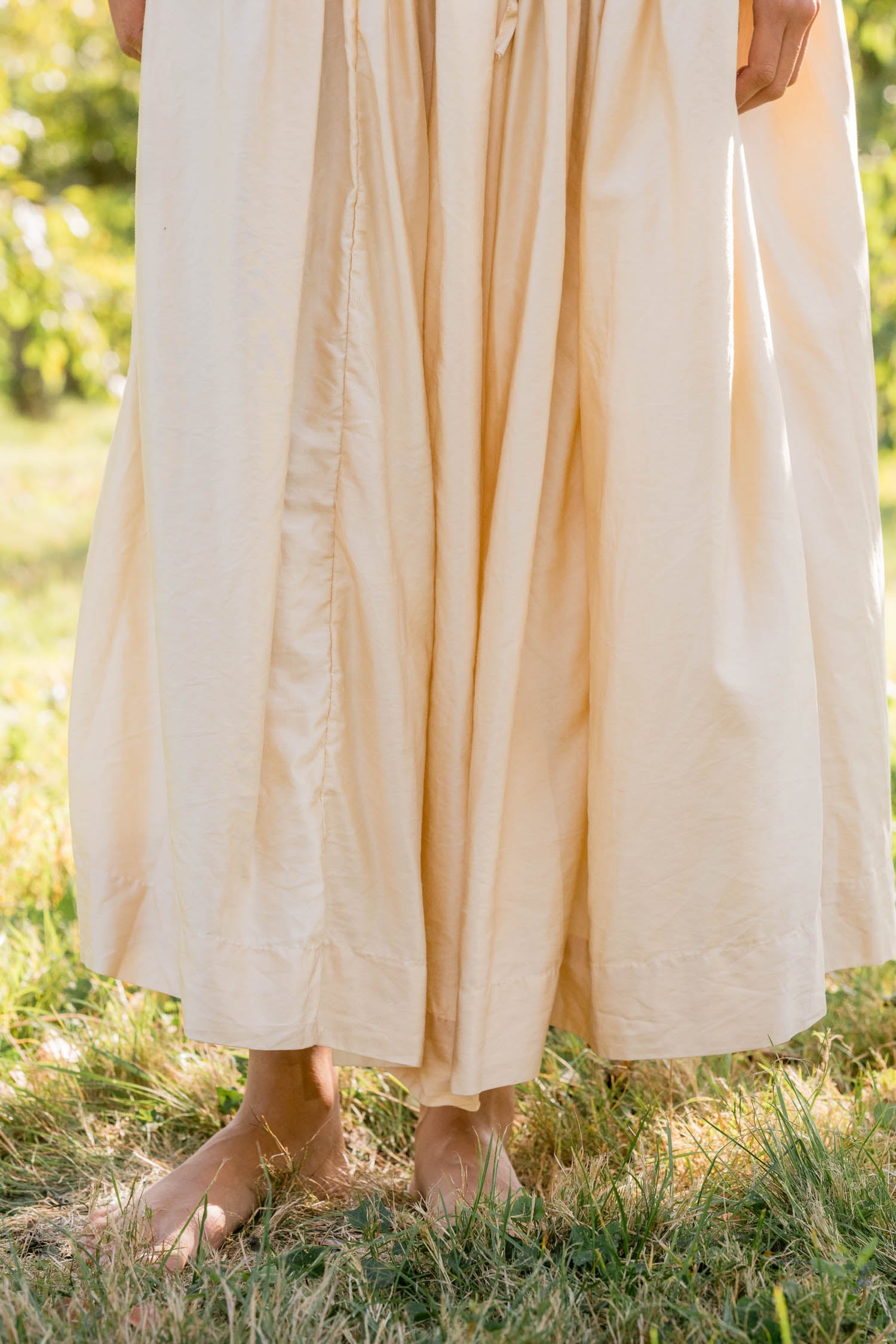 new frida skirt silk cotton satin