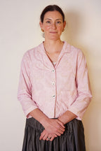 stanley jacket rose print cotton poplin