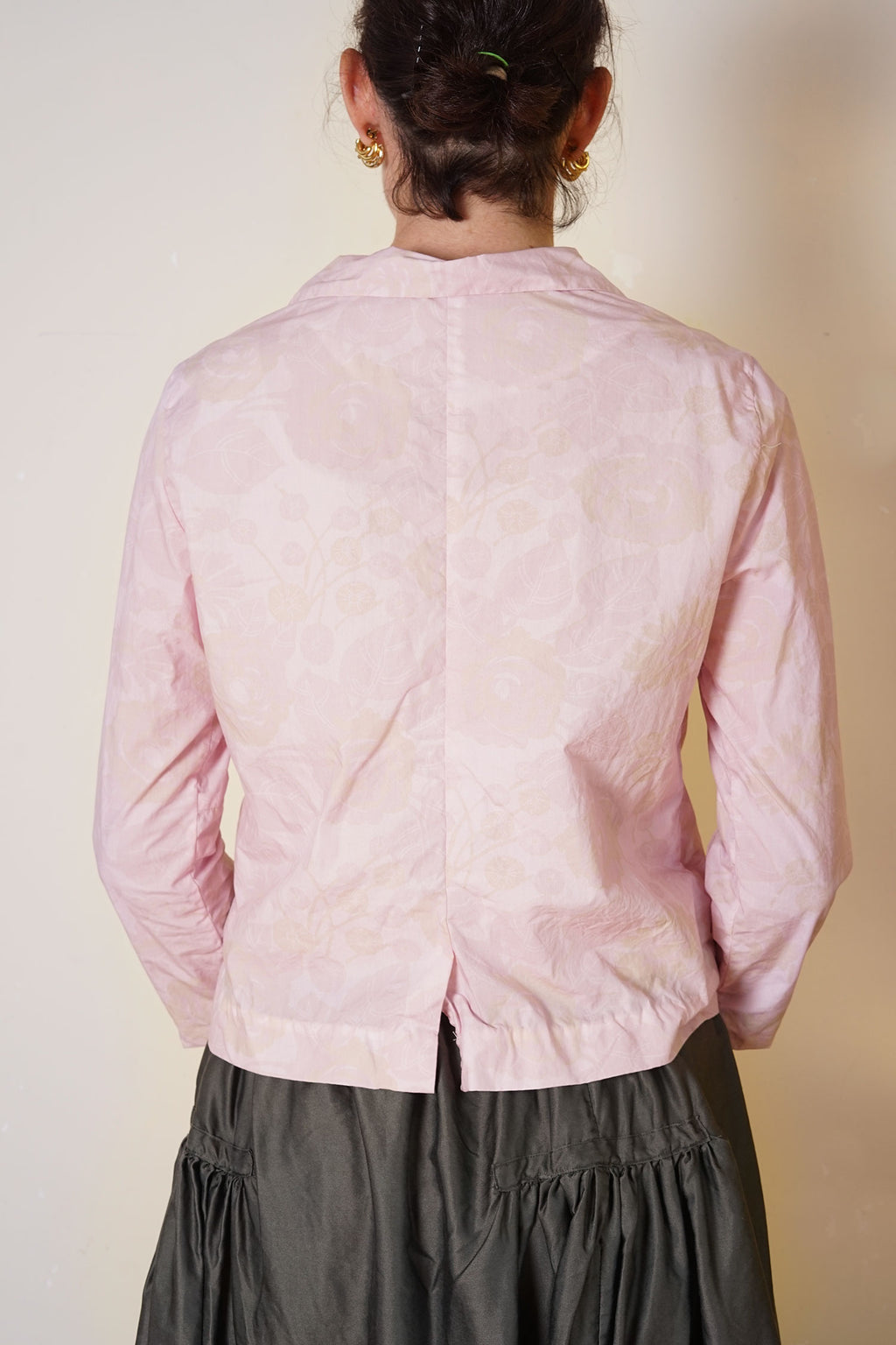 stanley jacket rose print cotton poplin