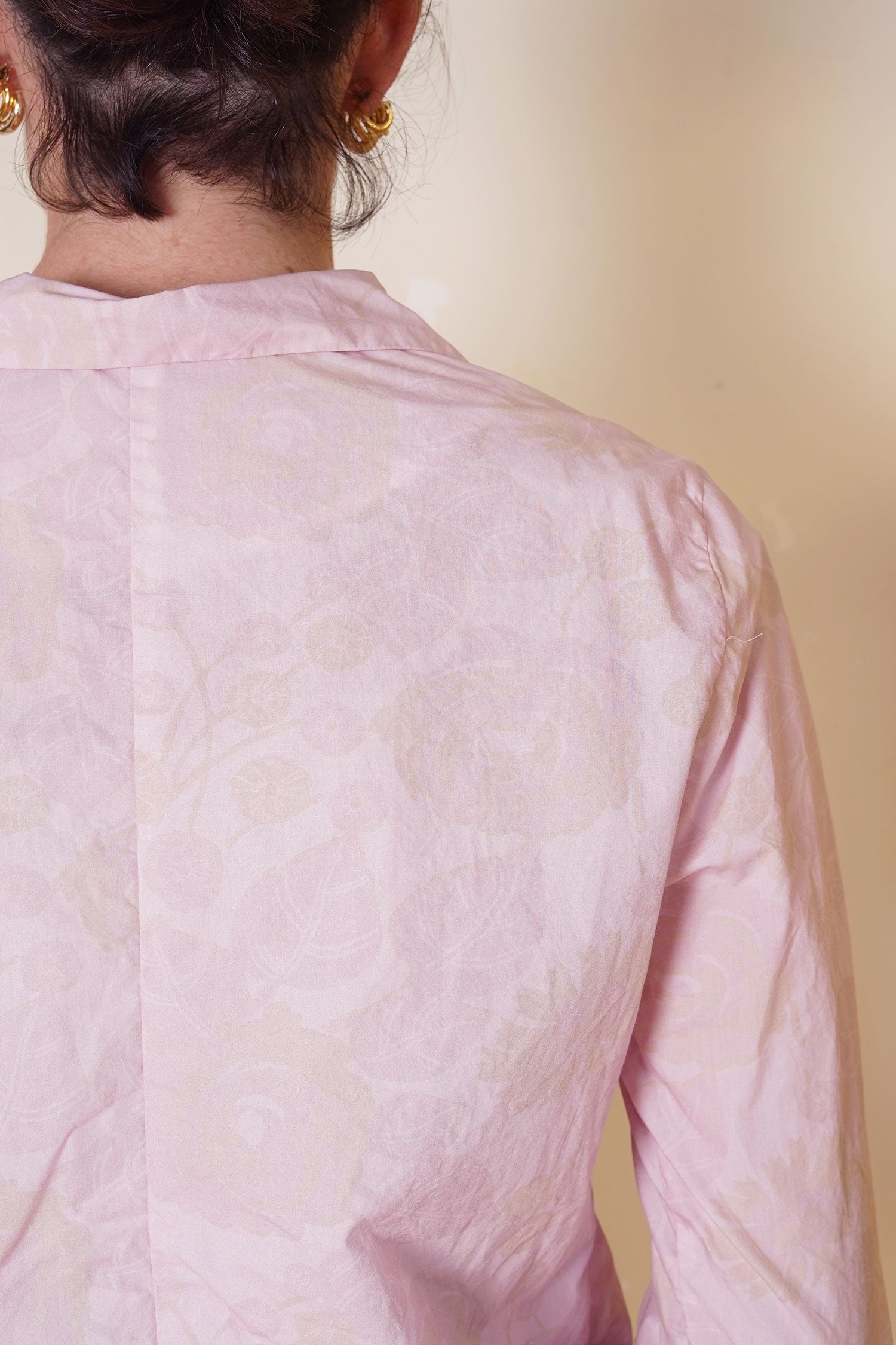 stanley jacket rose print cotton poplin
