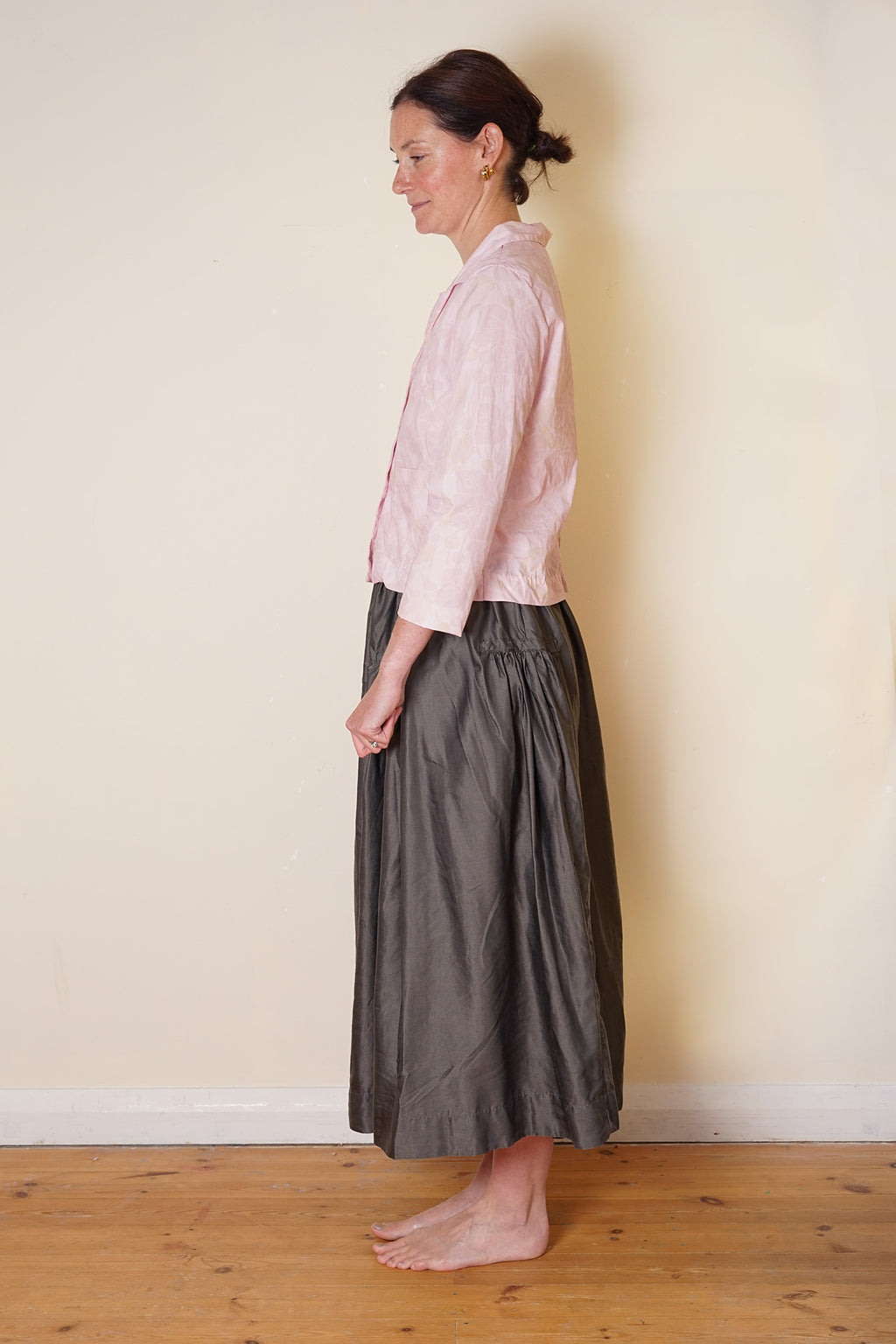stanley jacket rose print cotton poplin