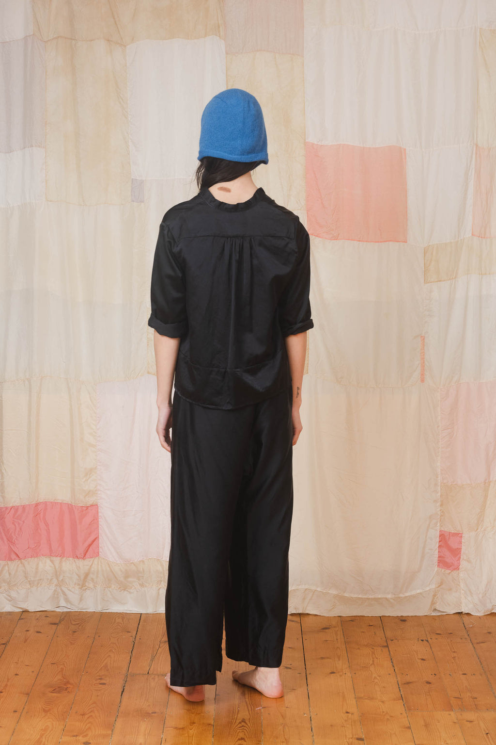 sale sunny shirt silk cotton satin
