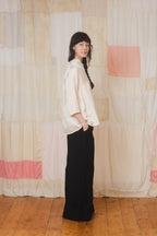 sunny shirt long silk cotton satin