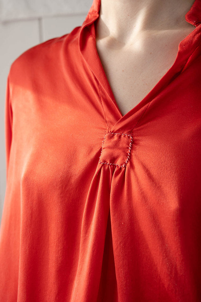 sale sunny shirt long silk charmeuse