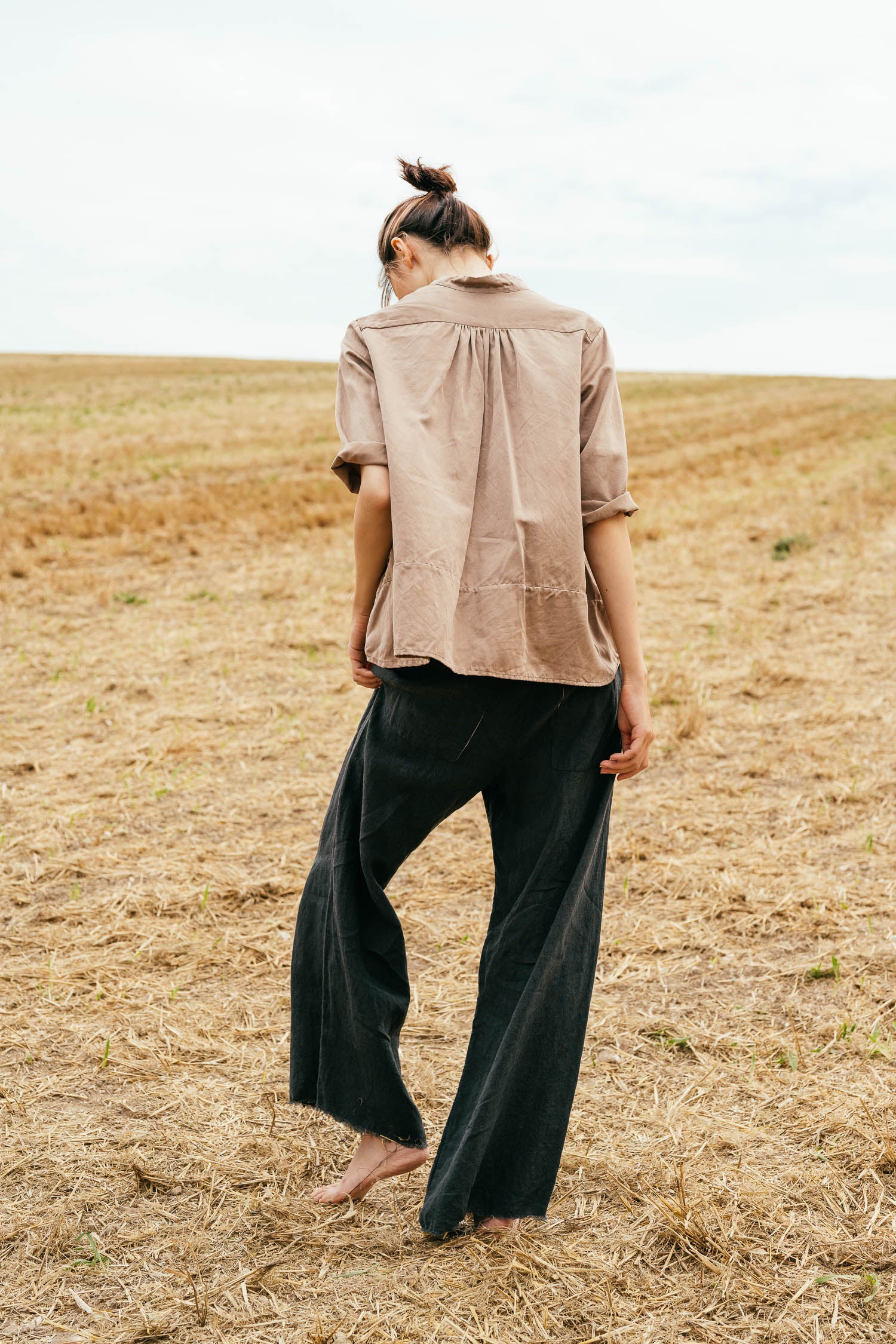 sale sunny shirt long silk cotton satin