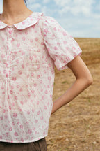sale sweet blouse print