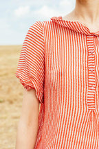 sale sweet blouse stripe