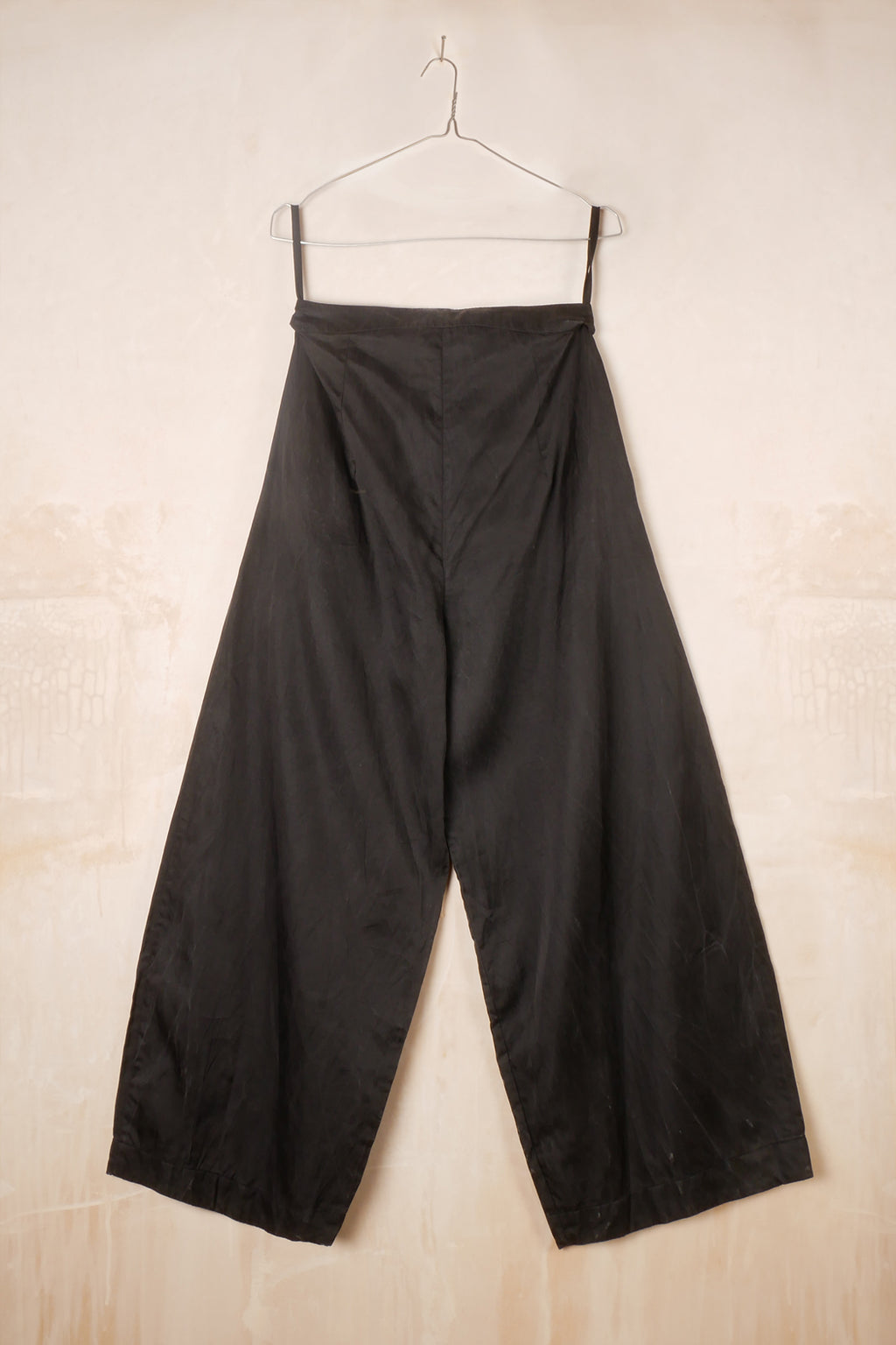 tailored wide leg pants cotton croccont
