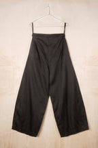 tailored wide leg pants cotton croccont