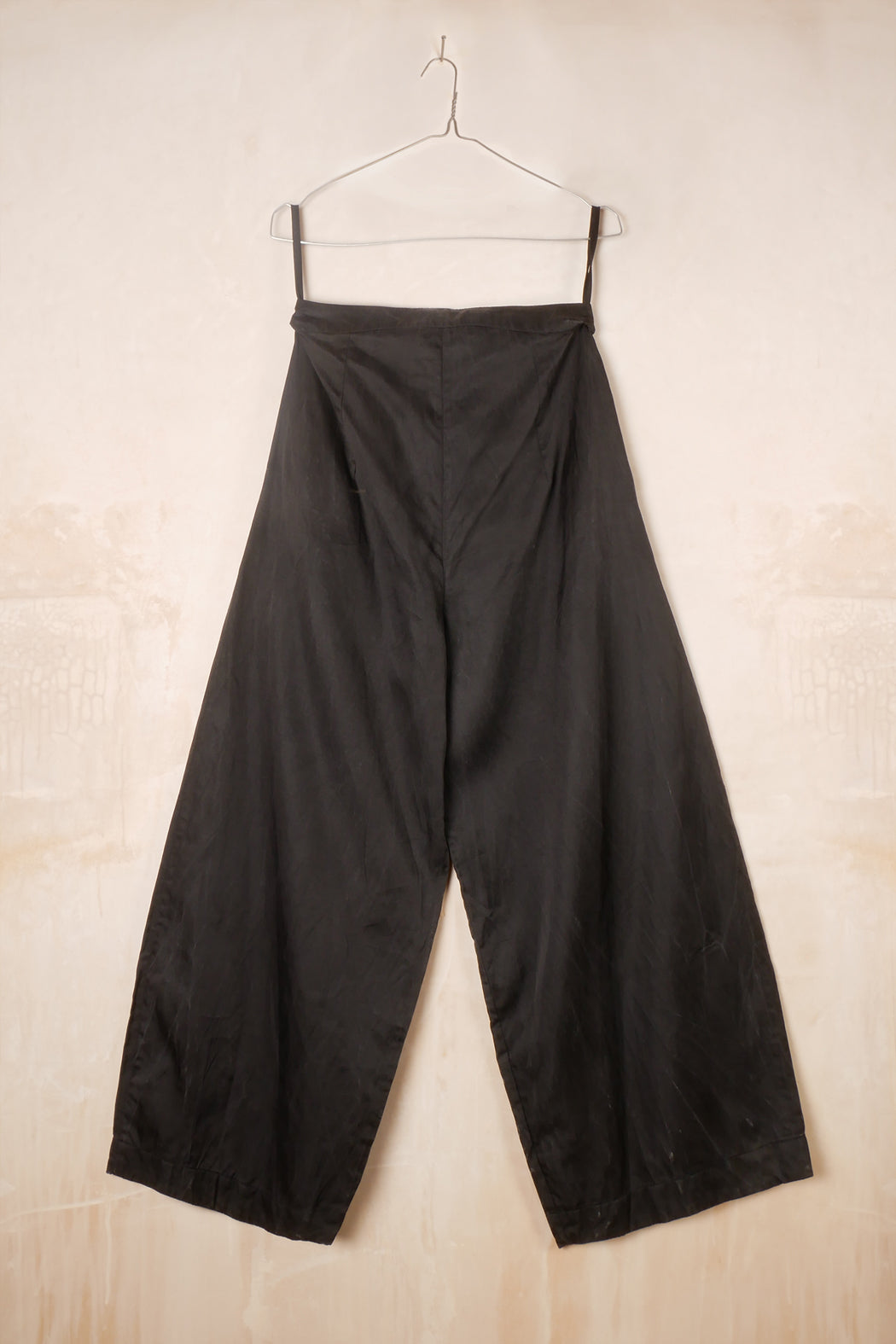 tailored wide leg pants cotton croccont
