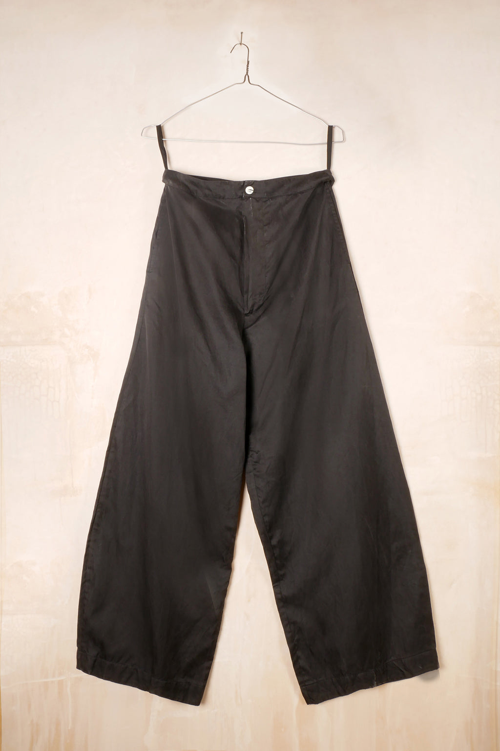 tailored wide leg pants cotton croccont
