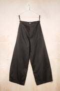 tailored wide leg pants cotton croccont